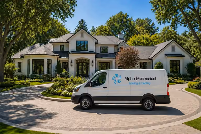 Alpha Mechanical HVAC team servicing a Fair Oaks home